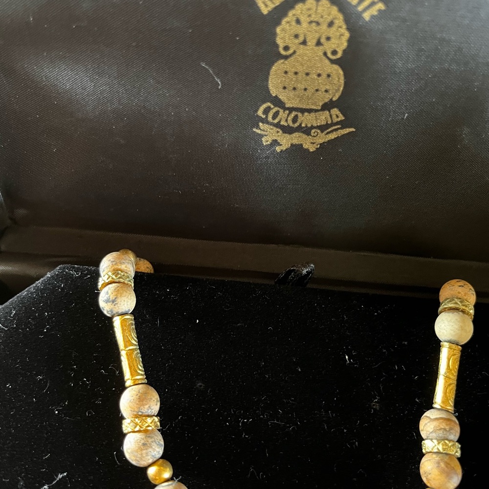 Arque Arte, 24k gold jewelry set; necklace, earrings and bracelet. Exquisite! - Picture 10 of 13